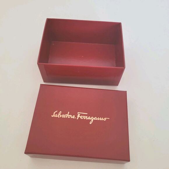 Salvatore Ferragamo Empty Box For Wallet Sleeper Small Accessory 4x3x2 Red - Picture 1 of 5